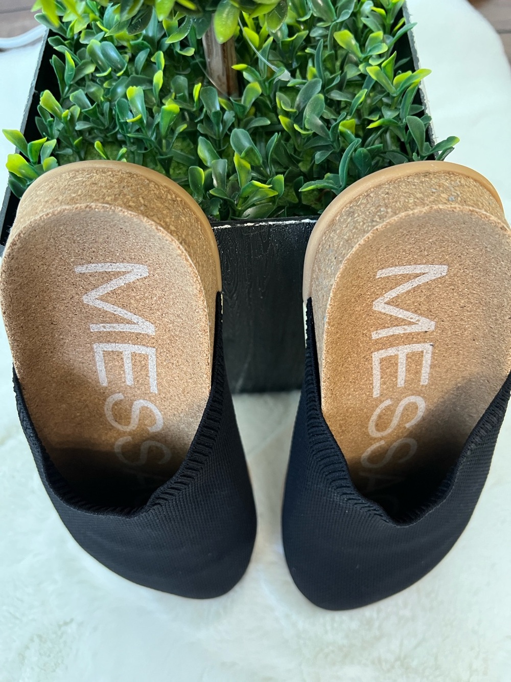 MESSAGE Henning Classic Black Slip On Mule Shoes Sz 37 US 6.5-7 - Picture 12 of 15